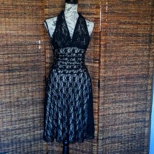 Black lace dress